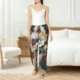 thumbnail image 4 of Salouo Floral Head Dreamscape Print Women's Pajama Pants Casual Loose Sweatpants PJs Flowy Pants Drawstring Palazzo for Women Wide Leg Pants Lounge Pajama -XX-Large, 4 of 8