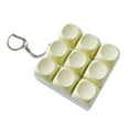 thumbnail image 3 of Zxpjkyu 9 Key Keyboard Fidget Clicker Toy Keychain Accessory Multifunctional Sturdy with Light Yellow, 3 of 9