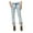 Blue - blueblackacid, variant on Rewash Womens Ripped Print-Cuff Slim Fit Jeans, Blue, Juniors, 0