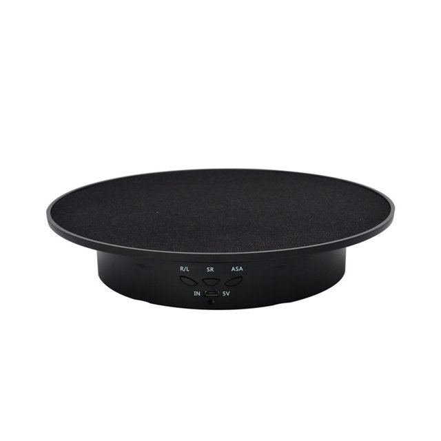 3 Speed Adjustment Seat Mirror Plate Electric Display Table Turntable Smart Charging Rotary Table Rotating Base For Video 360 ,Quiet and Smooth