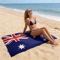 thumbnail image 4 of Quick Dry Beach Towel Microfiber Lightweight Absorbent Large Double-Sided Flag Print for Swimming Gym Travel, 4 of 6