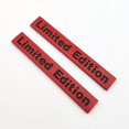 thumbnail image 3 of 2x Chrome Metal Limited Edition Logo Emblem Auto Badge 3D Premium Car Rear Trunk Sticker Side Fender Decal (Red&Black), 3 of 8