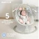 thumbnail image 4 of Columpio para Bebé Jool Baby Nova Eléctrico con Música Bluetooth Verde Salvia, 4 of 9