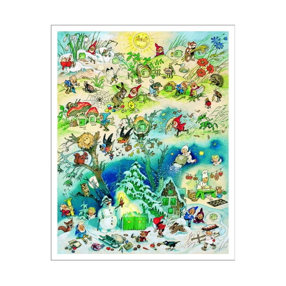 Alexander Taron 21.5" Korsch Advent All Four Seasons Christmas Wall Decoration