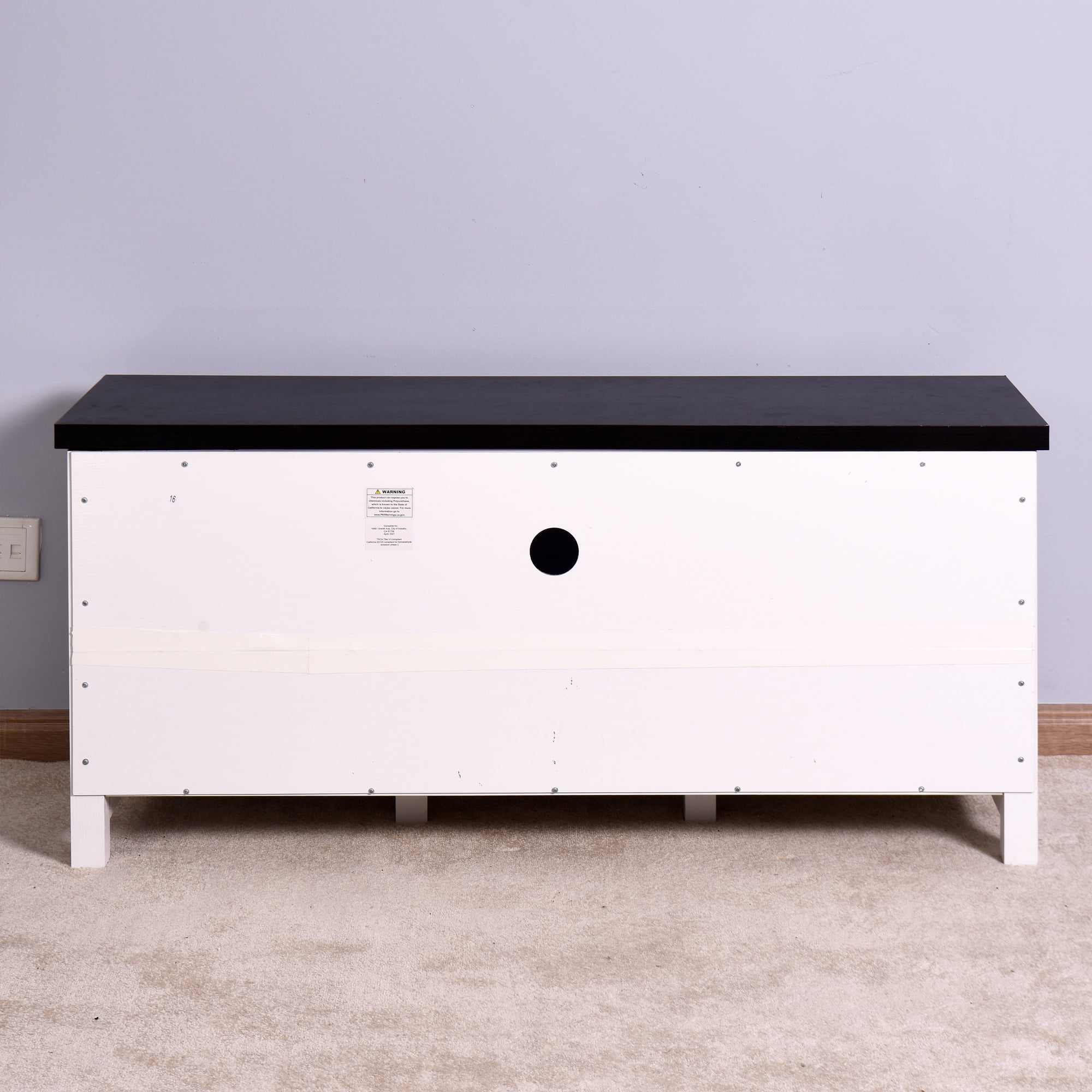 Kepooman Wooden TV Stand with 2 Barn Doors, Modern Media Entertainment Center Console Table for Living Room Bedroom, White Kepooman Wooden TV Stand with 2 Barn Doors, Modern Media Entertainment Center Console Table for Living Room Bedroom, White