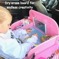 thumbnail image 2 of Bandeja de viaje infantil MENZOKE para asiento de coche para niños pequeños con almacenamiento, 2 of 9
