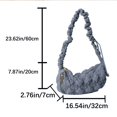 thumbnail image 3 of Women Crossbody Bag Pleated Cloud Messenger Bags Quilted Padding Lady Tote Bags, 3 of 9