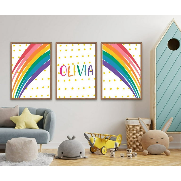 Personalized Wall Art for Kids, Custom Name Art Prints