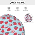 thumbnail image 5 of Salouo Strawberries Print Unisex Beanie Hat,Knitted Baggy Skull Cap Winter Warm Hats Beanie Sleep Hats Cancer Headwear Caps for Women & Men 1 Pieces, 5 of 7