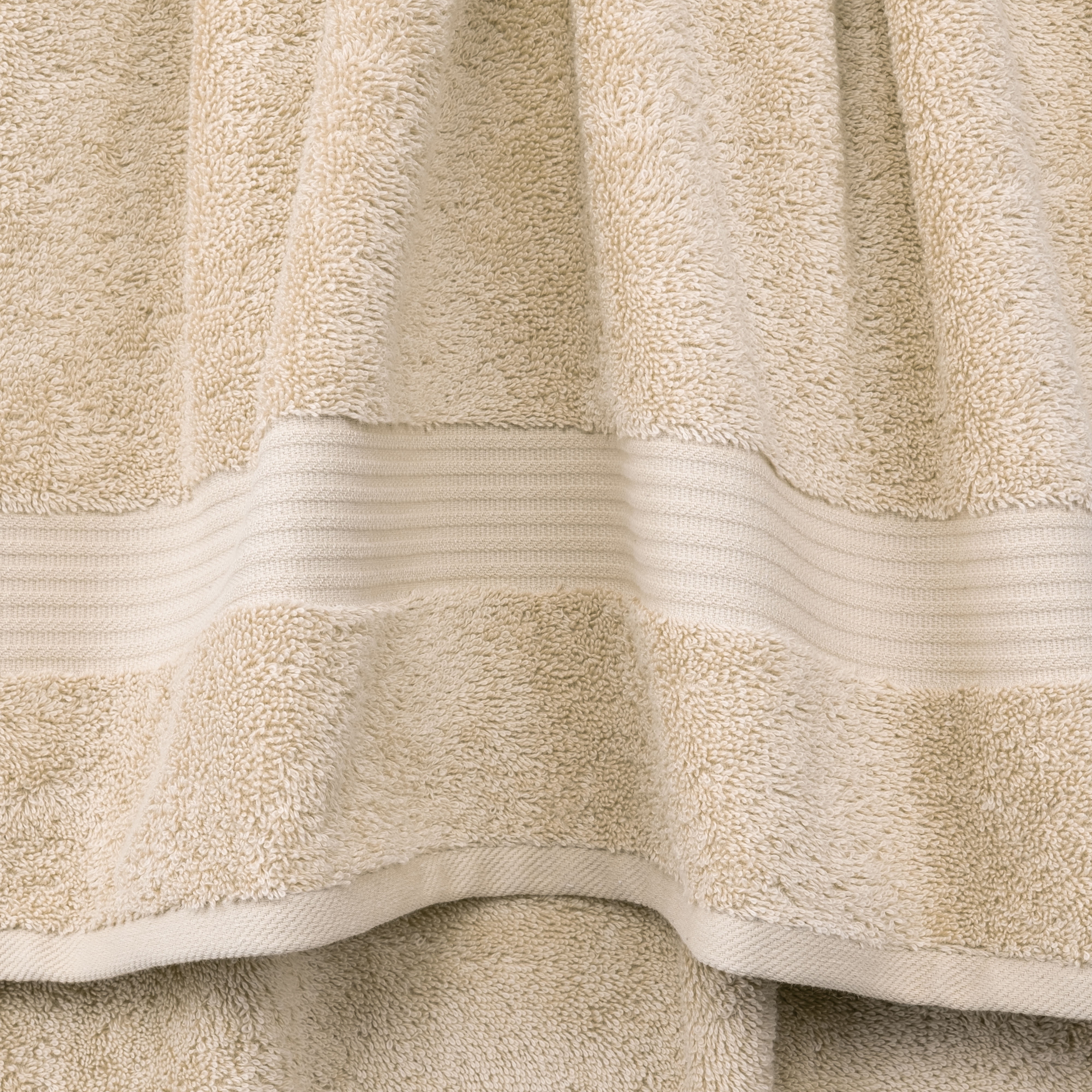 Cotton Paradise 100% Cotton 4 Piece Turkish Bath Towel Set, Soft Plush Towels Clearance Bathroom Set, Beige