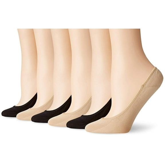 PEDS Women's Ultra Low Microfiber Liner with Gel Tab (6 &, MultiColor, Size 5.0