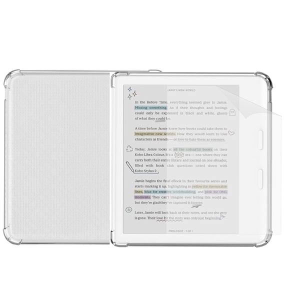 Funda HNSBXQ Kobo Libra Colour 7" TPU Transparente Mate
