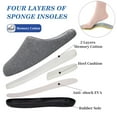 thumbnail image 3 of Men's Cozy Slippers Two-Tone Indoor Outdoor House Shoes, Mens Memory Foam House Slippers for Men with Fuzzy Plush Lining Indoor, 3 of 7