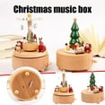 thumbnail image 1 of onlyliua Ofertas Del Día Caja de Música de Madera Caja de Música de Carrusel Regalo de Cumpleaños para Niña Navidad, 1 of 1