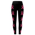 thumbnail image 5 of KHONTS Cancer Awareness Leggings for Women Ribbon Leggings High Waisted Yoga Pants Stretchy Athletic Tights L-Black XXL, 5 of 5