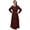 Brown, variant on Medieval Unisex Fancy-Dress Costume with Elegant for Adult, Regular Large