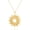 17.Sunflower, variant on Long Disc Pendant Necklace for Women 18K Gold Plated Sweater Chain Fashion Jewelry
