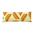thumbnail image 2 of Body Pillow Cover Cartoon Hot Dog Print Body Pillow Cases With Zipper Soft Breathable Smooth Skin Friendly Long Pillow Case 20 X 5 Inches 1 Pcs, 2 of 3