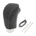 thumbnail image 1 of Cubierta de Perilla de Cambio de Marchas Unique Bargains Protector de Mango de Cambio para Nissan Rogue 2014-2016 Negro Gris Cuero Sintético 1 Pc Antideslizante, 1 of 1