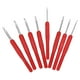 thumbnail image 2 of 8pcs Crochet Hooks Multiple Colors Sweater Needle Soft Handle Weaving Tools for Handicraft LoversRed, 2 of 10
