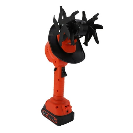 BOKYAN Cordless Tiller Cultivator, 24V Battery Powered Garden Rototiller & Cultivator for Soil Weeding, Mini Electric Garden Tiller Cultivator (31 x 17 inches / 78.7 x 43.2 cm)