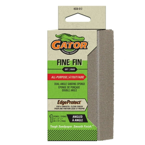 GATOR EdgeProtect, Dual-Angle Sanding Sponges, 120 Grit