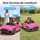 thumbnail image 5 of Carro Eléctrico Montable YEI Rosa Control Remoto Luces LED Bluetooth USB, 5 of 7