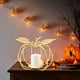thumbnail image 4 of Adornos de metal y hierro, copas de vidrio dorado para velas de Halloween, 4 of 5