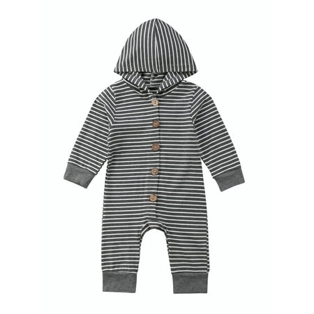 

Canrulo Baby Newborn Boy Girl Solid Romper Long Sleeve Jumpsuit Winter Outdoor Clothes Multi-color 6-12 Months