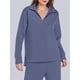 thumbnail image 4 of Conjuntos de Dos Piezas para Mujer, Moda de Otoño 2025, Pantalones Anchos, Conjunto de Estar por Casa, para Viajes y Vacaciones. Azul Gris L, 4 of 8