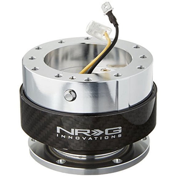 NRG Innovations SRK-100CF Silver/Carbon Fiber Quick Release Kit