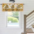thumbnail image 4 of Kitchen Valances for Window, Vintage Farm Yellow Dwarf Sunflowers Light Filtering Rod Pocket Valance Curtain, Summer Honey &nbsp;Short Curtains Window Topper for Bedroom Bathroom Living Room 54x18in, 4 of 9