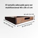 thumbnail image 4 of Bandeja de Madera para Servir Estilo Rústico Elegante – Charola Decorativa para Café, Desayuno y Cocina – Multiusos Hogar y Restaurante 40x30 cm – SNAPPYWRAPWOOD, 4 of 7