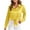 Yellow, variant on Fouhkni Womens Satin Button down Shirts Dressy Casual V Neck Long Sleeve Tees Elegant Collared Tops