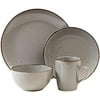 Utopia 16 Piece Dinnerware Set, Service For 4, Fiesta Dinnerware, Home And Home Food Network , Stoneware Dinner Plates, Grey, 16" L X 12" W X 15" H