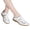 White, variant on YOUYEDIAN Sandals for Women Fashion Breathable Cut-Out Versatile Round Toe Hook-and-Loop Flats Casual Non Slip Walking Shoes
