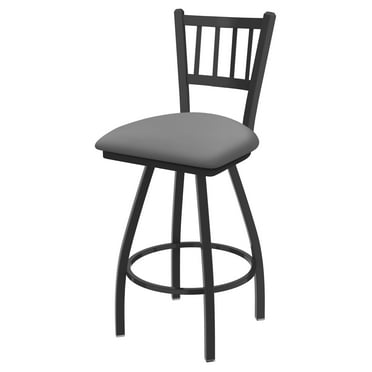 XL 810 Contessa 30" Swivel Bar Stool with Pewter Finish and Canter Folkstone Grey Seat