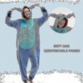 thumbnail image 2 of Snug Fit Unisex Adult Onesie Pajamas, Flannel Cosplay Animal One Piece Halloween Costume-r, 2 of 3