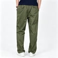thumbnail image 3 of Men's Casual Twill Cargo Jogger Pants Stretch Relaxed Fit Outdoor Daily Training Trousers S-XXL, 3 of 8
