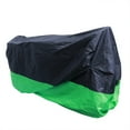 thumbnail image 1 of Motocicleta al aire libre universal Moto ATV Scooter a prueba de polvo impermeable Bloqueador solar Protector protector de la cubierta de lluvia - Tamaño XL (Negro y verde claro), 1 of 7
