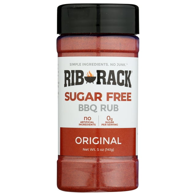 Rib Rack Original Sugar Free BBQ Rub, 5 oz Pack Of 6