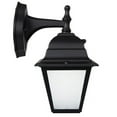 thumbnail image 7 of Maxxima LED Porch Lantern Outdoor Wall Light, Black w/ Frosted Glass, Photocell Sensor, 700 Lumens, 7 of 7