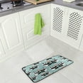thumbnail image 4 of SKYSONIC Valentine's Day Kitchen Rugs and Mats,Cute Panda Couple Non Slip Washable Cushioned Carpets Polyester AntiFatigue Comfort Porch Floor Mat Doormat for Washroom Bedroom Office 39 x 20 inch, 4 of 7