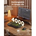 thumbnail image 4 of Ergonomic Wireless Keyboard and Mouse Combo, 4000mAh Rechargeable Backlit Keyboard with Lambskin Wrist Rest, Wave Keys, 10M Keystroke, USB-A/C Plug & Play for Windows Mac Chrome OS, 4 of 9