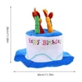 thumbnail image 4 of 1 Conjunto de Gorro de Cumpleaños Novedoso para Mujer, Gorro Divertido con Forma de Pastel de Cumpleaños y Gafas de Sol para Decoraciones de Fiesta y Accesorios para Fotomatón, 4 of 8