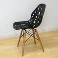 thumbnail image 5 of Modmade MM-SW10004-Black Stencil Cut Out Eiffel Side Chair - Set of 2, 5 of 5