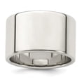 thumbnail image 3 of Auriga Fine Jewelry 925 Sterling Silver 12mm Lightweight Flat Band for Women Size 4, 3 of 6