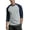 Navy/Light Gray, variant on Men's 3/4 Sleeve Crew Neck Casual Dynamic Cotton Raglan T Shirts, Burgundy/Charcoal Gray L, 1 Pack