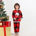 thumbnail image 6 of URMAGIC Family Matching Pajamas Set Christmas Polar Bear Plaid Hoodie Pants Loungewear, 6 of 14