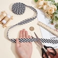 thumbnail image 3 of 10.94 Yards Black White Stripe Bias Binding 7/8 Inch Wide Christmas Striped Ribbon Polyester Twill Striped Piping Ribbon, 3 of 9